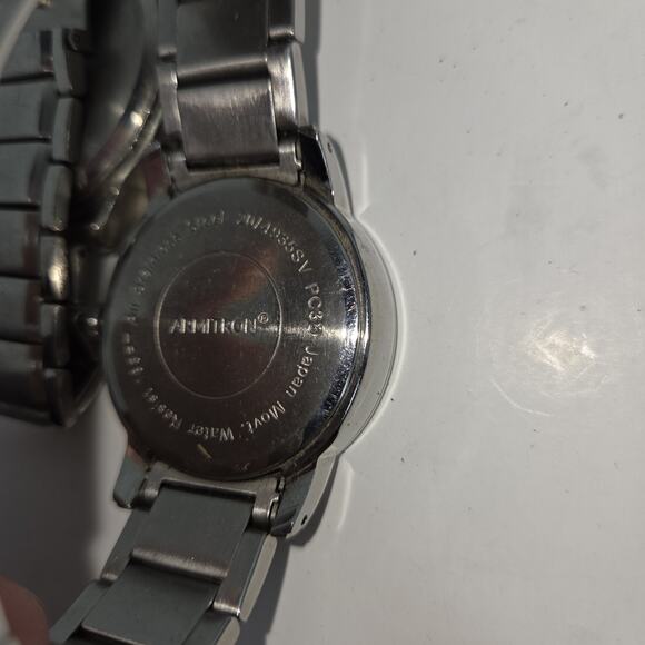 Vtg Watch Lot of 5 Mens Rocawear Time Piece Silver Black Leather Wrist Watches - Picture 13 of 14